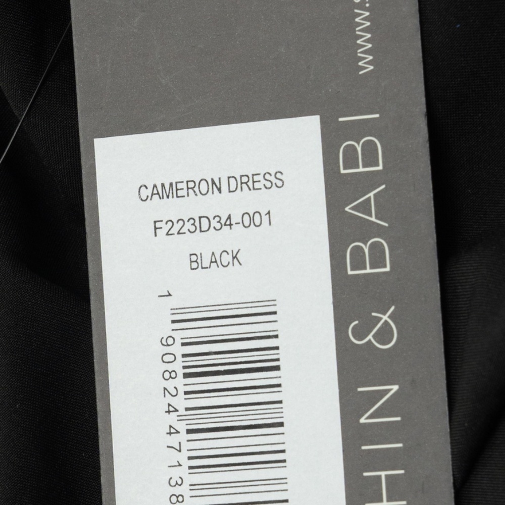 Sachin & Babi. Black Sequin Cowl Back Cameron Dress. - Picture 5 of 12